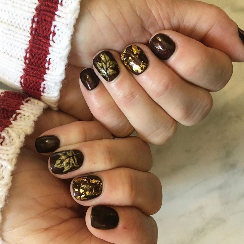 60 Pretty Fall Nail Art Designs For 2019