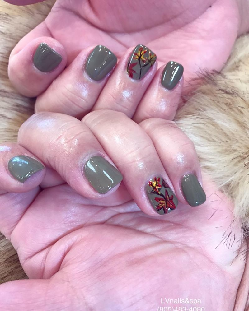 60 Pretty Fall Nail Art Designs For 2019