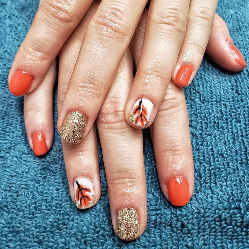 60 Pretty Fall Nail Art Designs For 2019