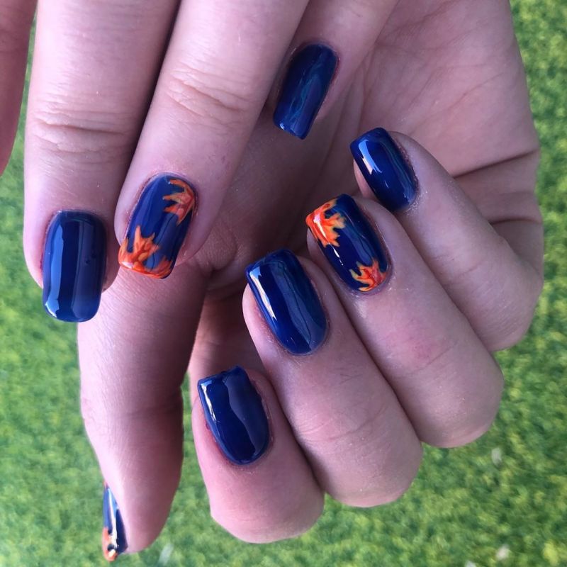 60 Pretty Fall Nail Art Designs For 2019