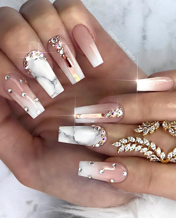 50 Trendy Marble Nail Designs You Must Try