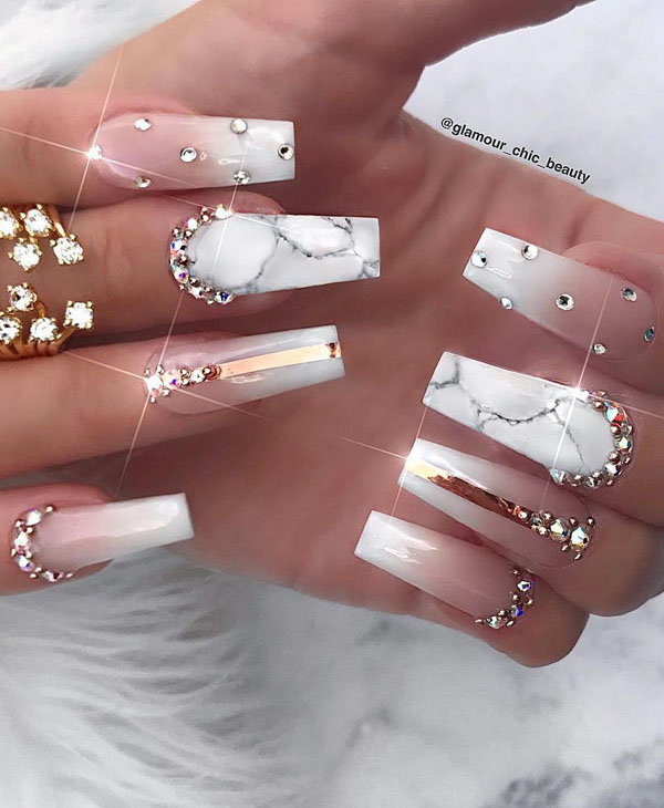 50 Trendy Marble Nail Designs You Must Try