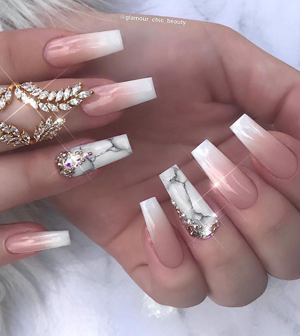 50 Trendy Marble Nail Designs You Must Try