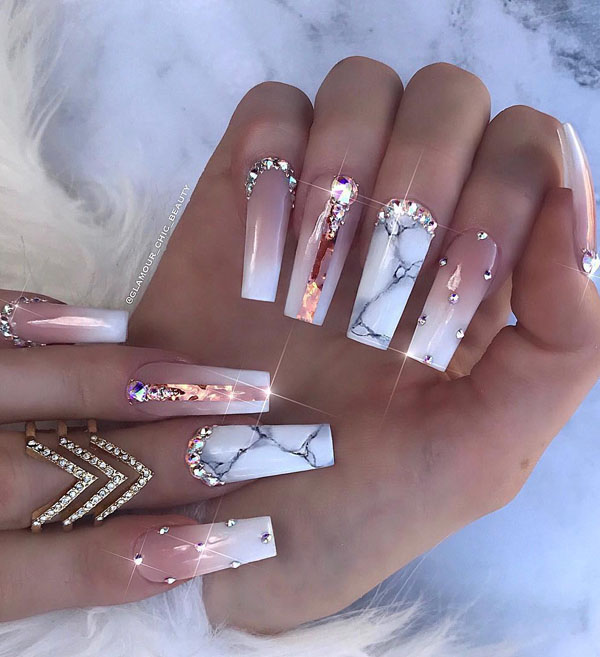 50 Trendy Marble Nail Designs You Must Try