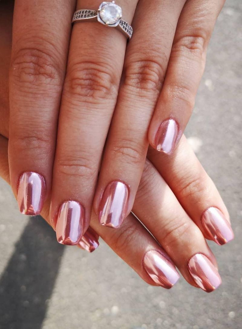 55 Trendy Rose Gold Nails That You Can't Resist