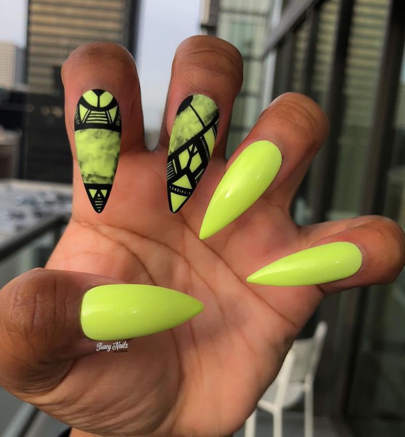 40 Trendy Stiletto Nail Art Designs For Inspiration