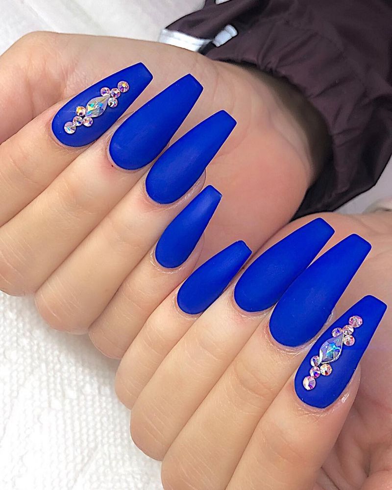 40 Trendy Blue Nail Art Designs to Make You Attractive