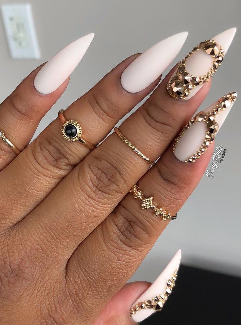 40 Trendy Stiletto Nail Art Designs For Inspiration