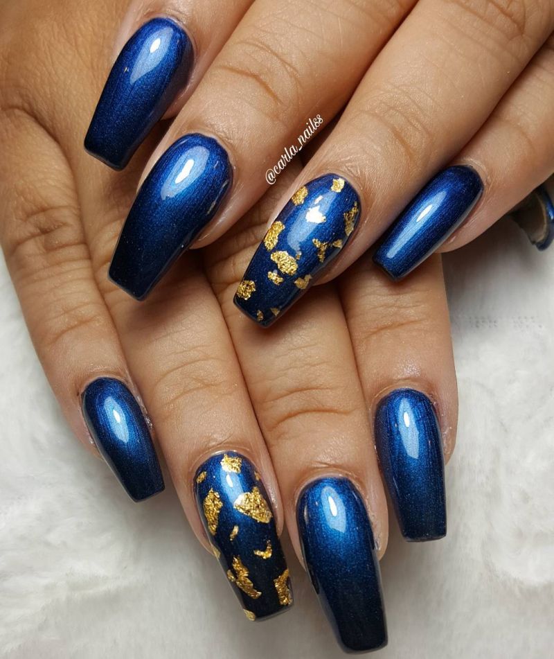 40 Trendy Blue Nail Art Designs to Make You Attractive