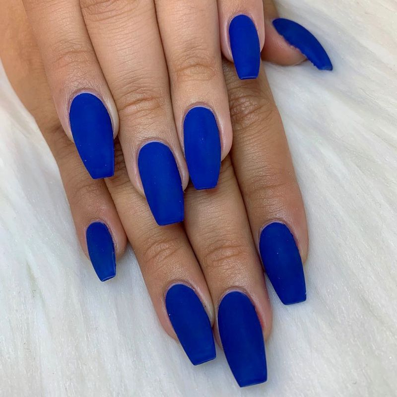 40 Trendy Blue Nail Art Designs to Make You Attractive