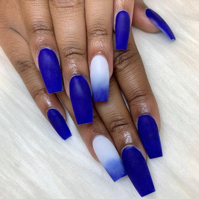 40 Trendy Blue Nail Art Designs to Make You Attractive