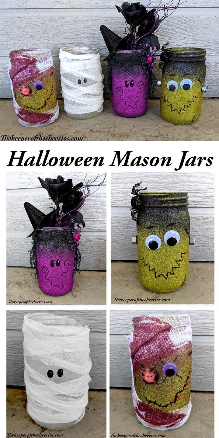 36 Creative DIY Mason Jar Crafts for Halloween to Inspire You