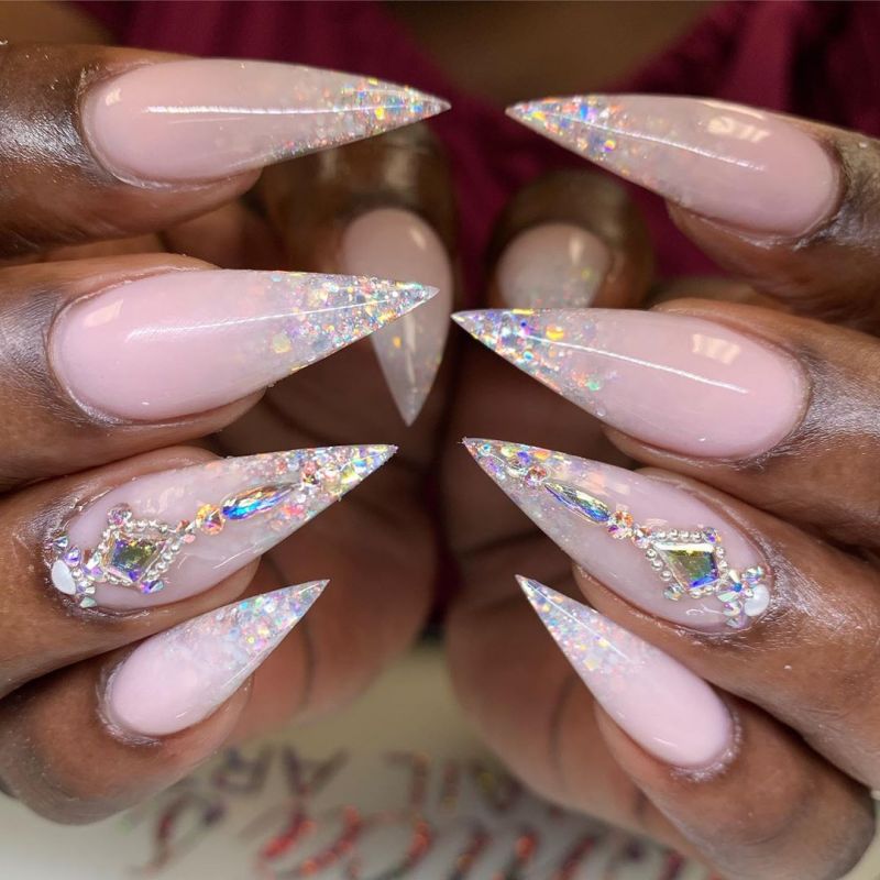 40 Trendy Stiletto Nail Art Designs For Inspiration