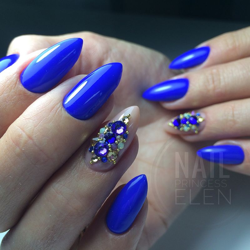 40 Trendy Blue Nail Art Designs to Make You Attractive