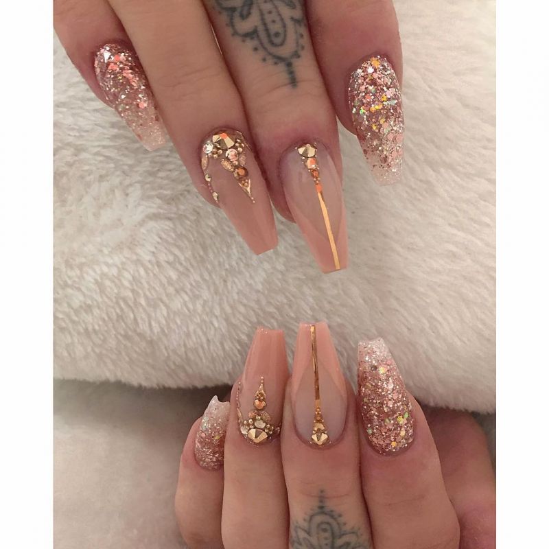 55 Trendy Rose Gold Nails That You Can't Resist