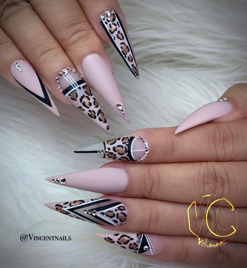 40 Trendy Stiletto Nail Art Designs For Inspiration