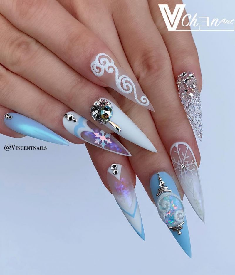 40 Trendy Stiletto Nail Art Designs For Inspiration