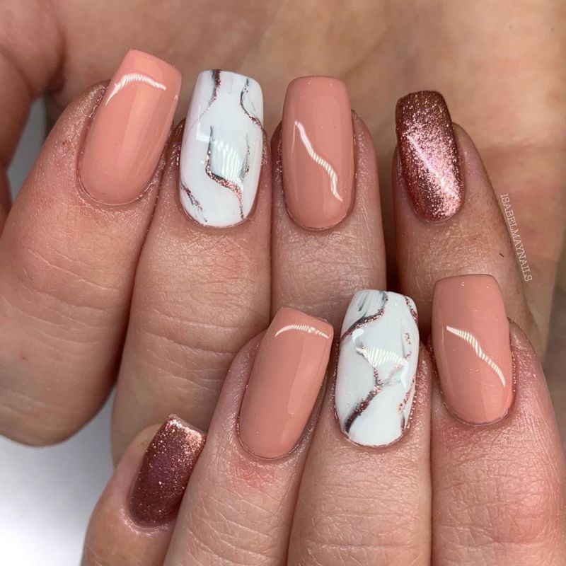 55 Trendy Rose Gold Nails That You Can't Resist