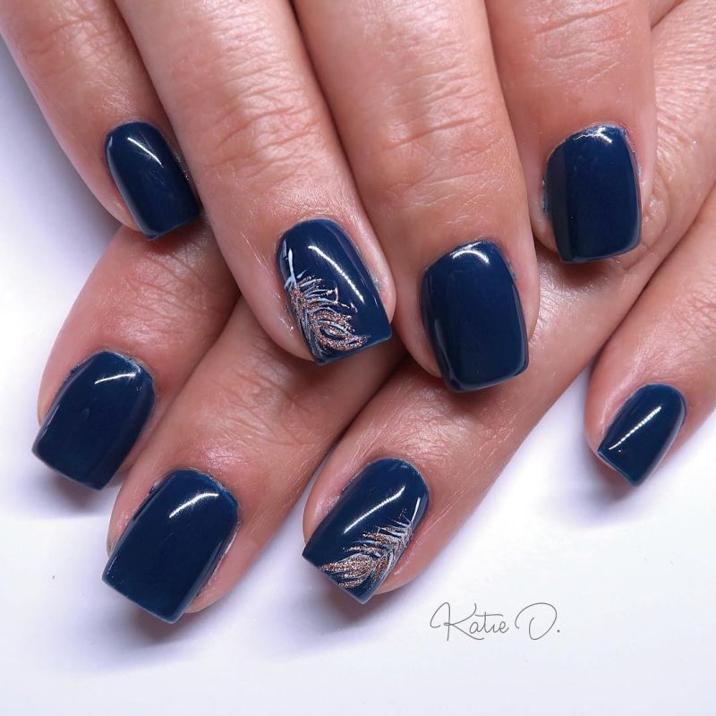 40 Trendy Blue Nail Art Designs to Make You Attractive