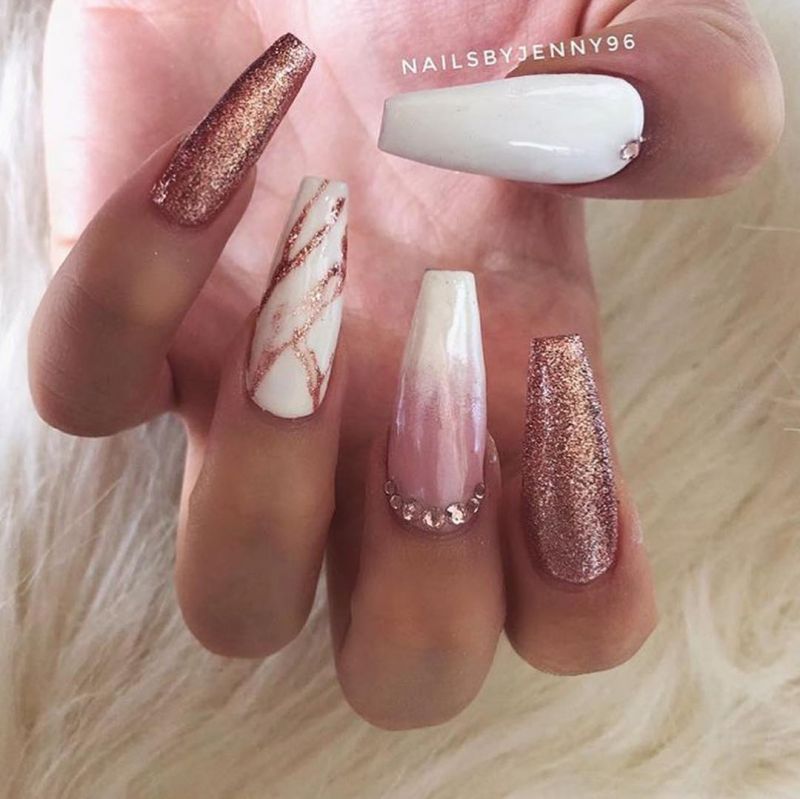 55 Trendy Rose Gold Nails That You Can't Resist