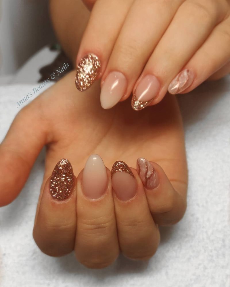 55 Trendy Rose Gold Nails That You Can't Resist