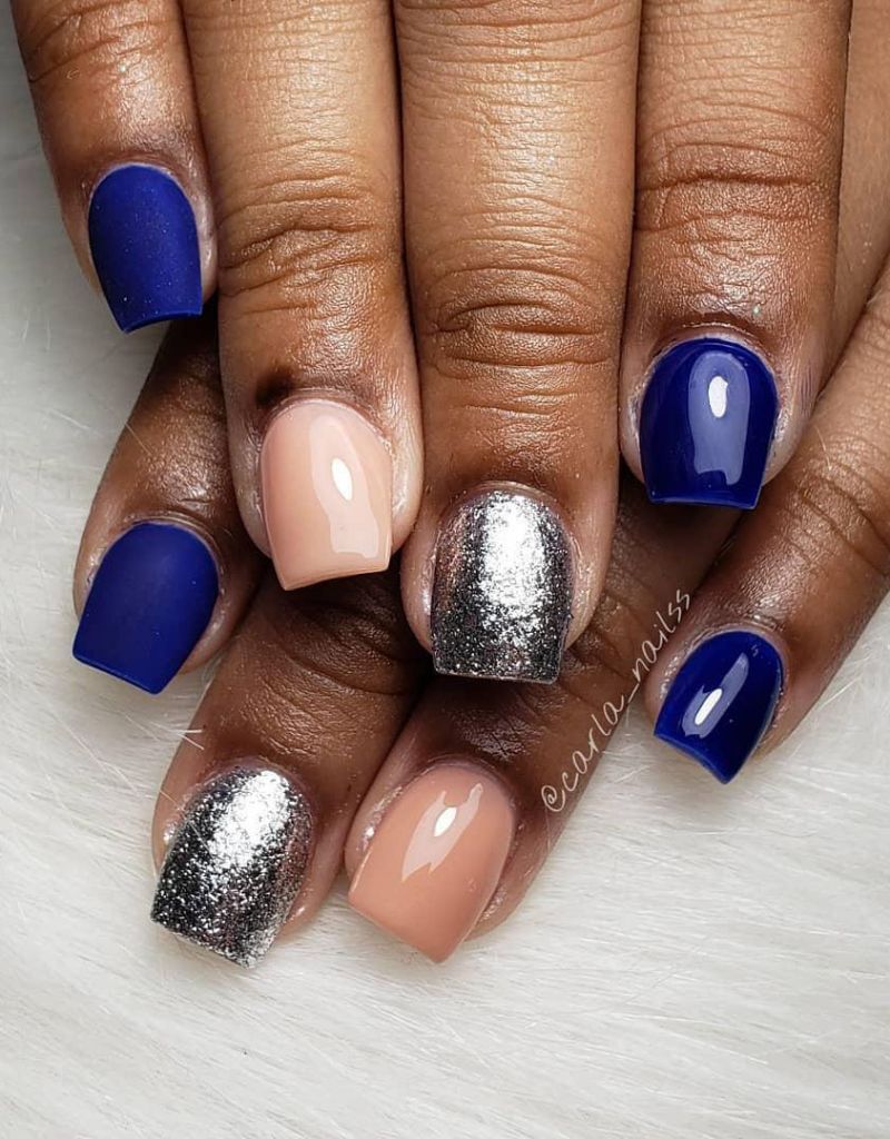 40 Trendy Blue Nail Art Designs to Make You Attractive