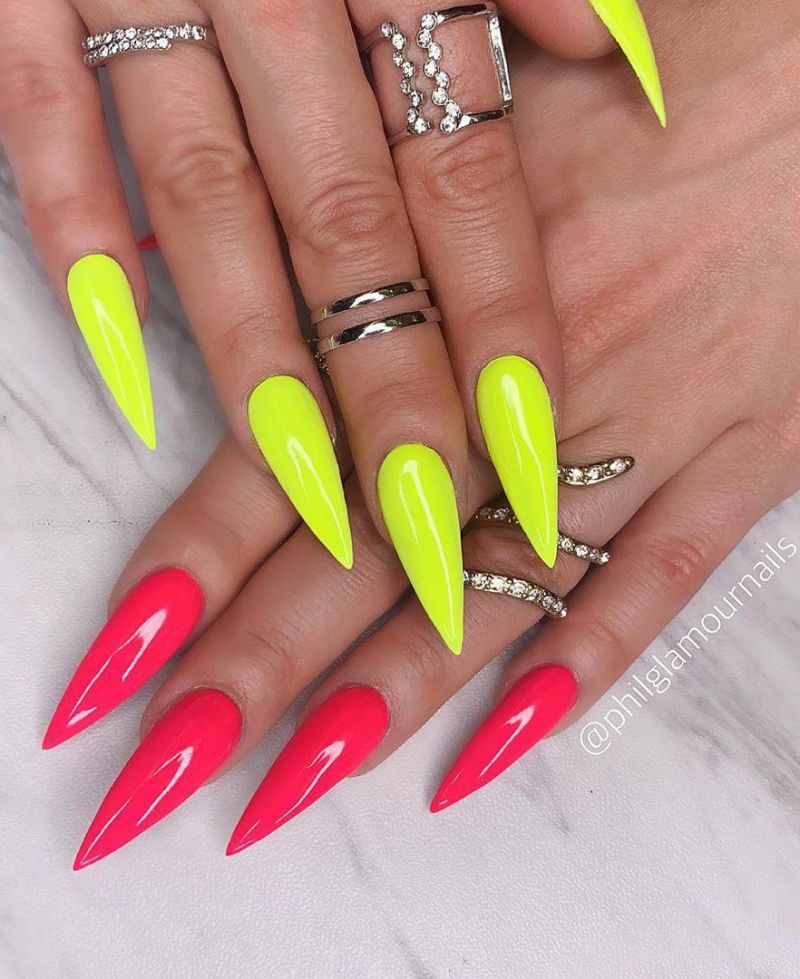 40 Trendy Stiletto Nail Art Designs For Inspiration