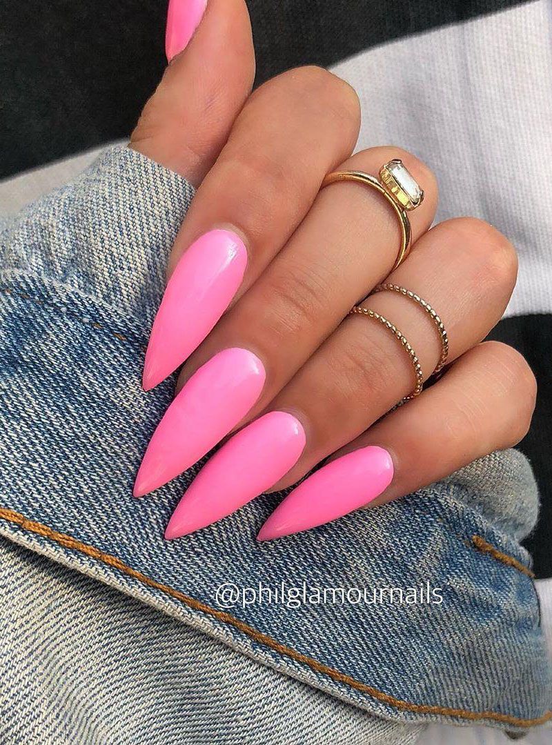 40 Trendy Stiletto Nail Art Designs For Inspiration