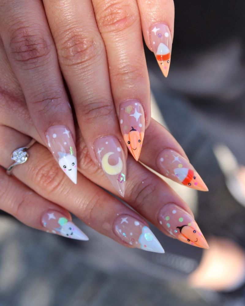 62 Trendy Thanksgiving Pumpkin Nail Art Designs to Try Right Now