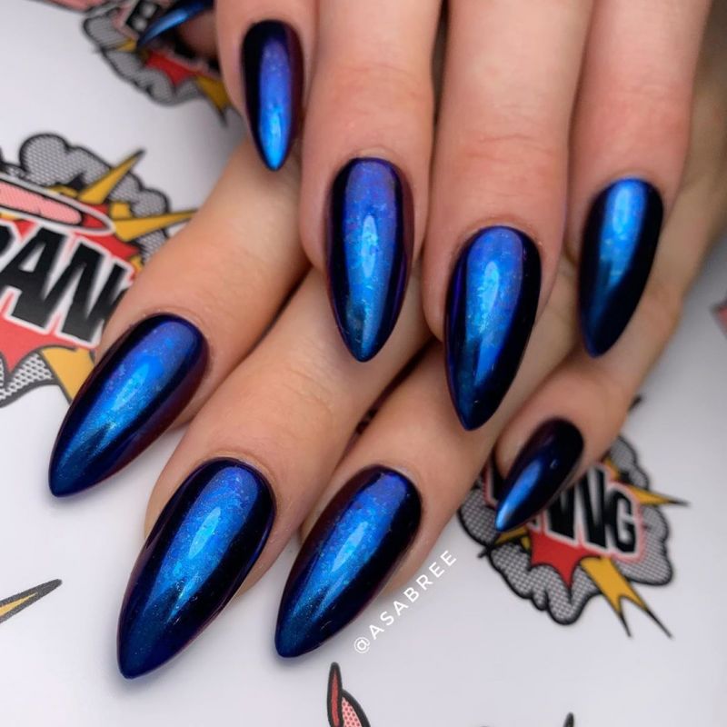 60 Classic Chrome Nail Art Designs For Winter