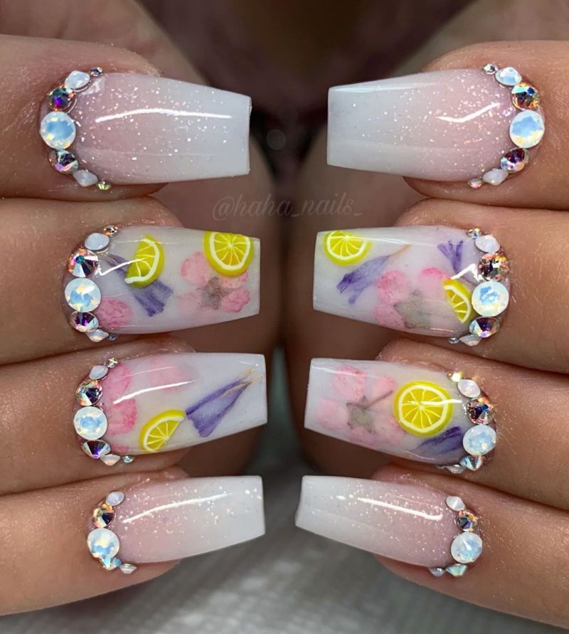 40 Trendy Milk Bath Nails You Must Try