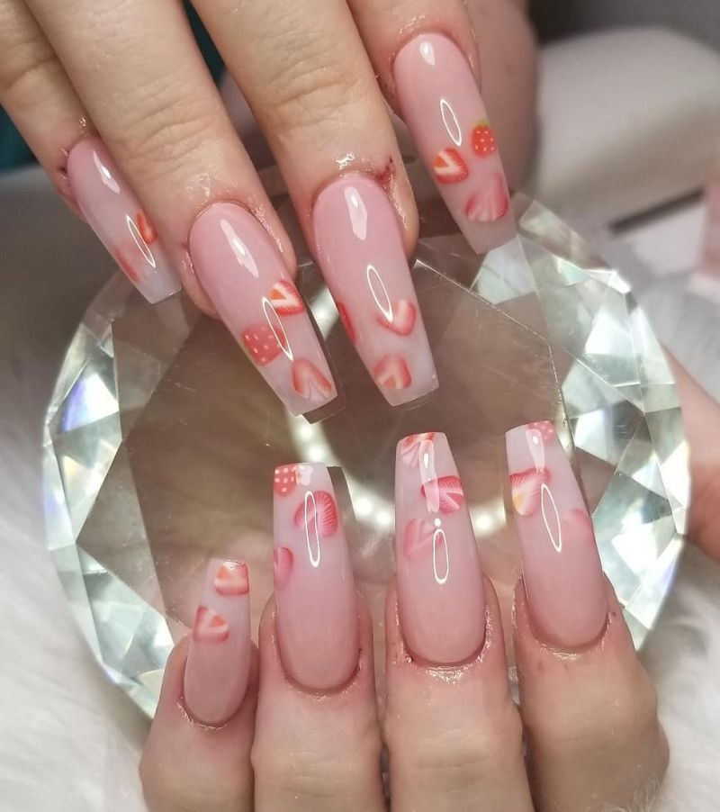 40 Trendy Milk Bath Nails You Must Try