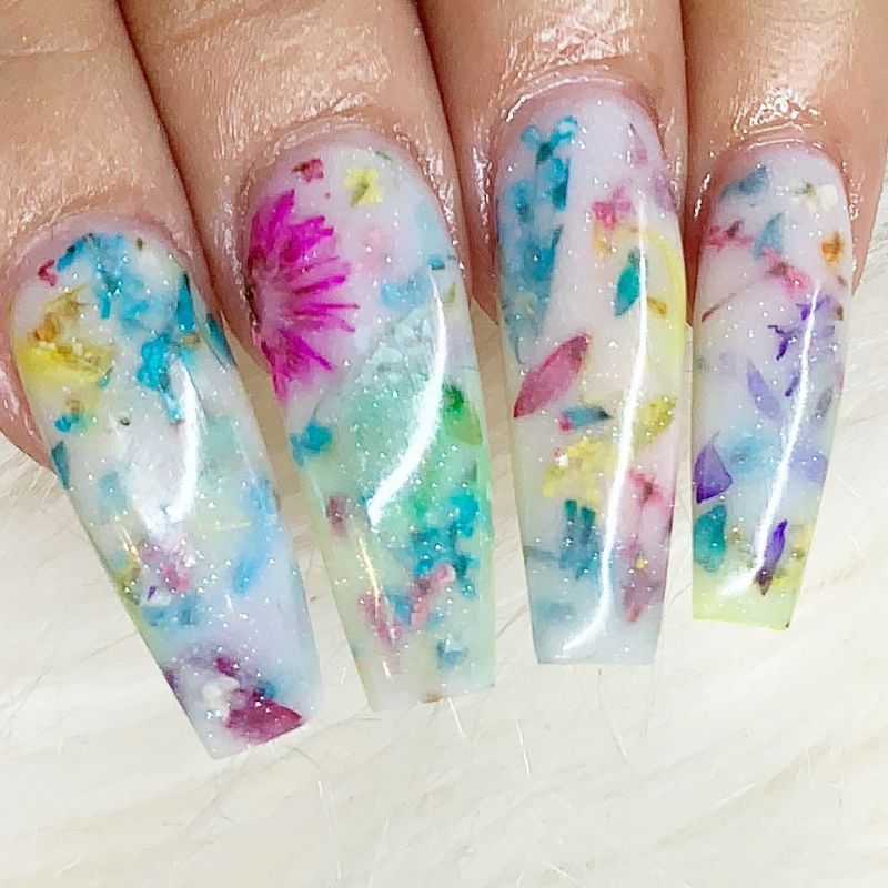 40 Trendy Milk Bath Nails You Must Try