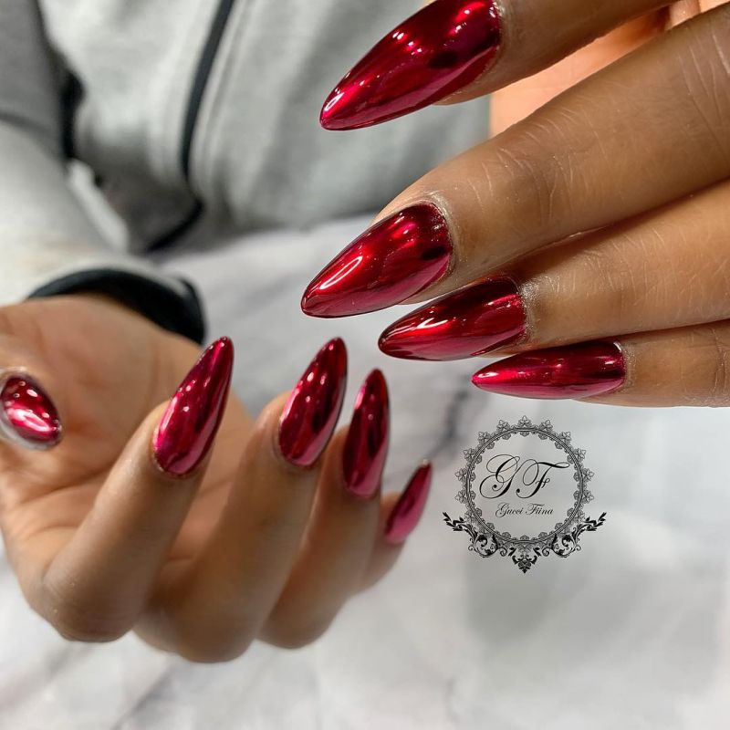 60 Classic Chrome Nail Art Designs For Winter