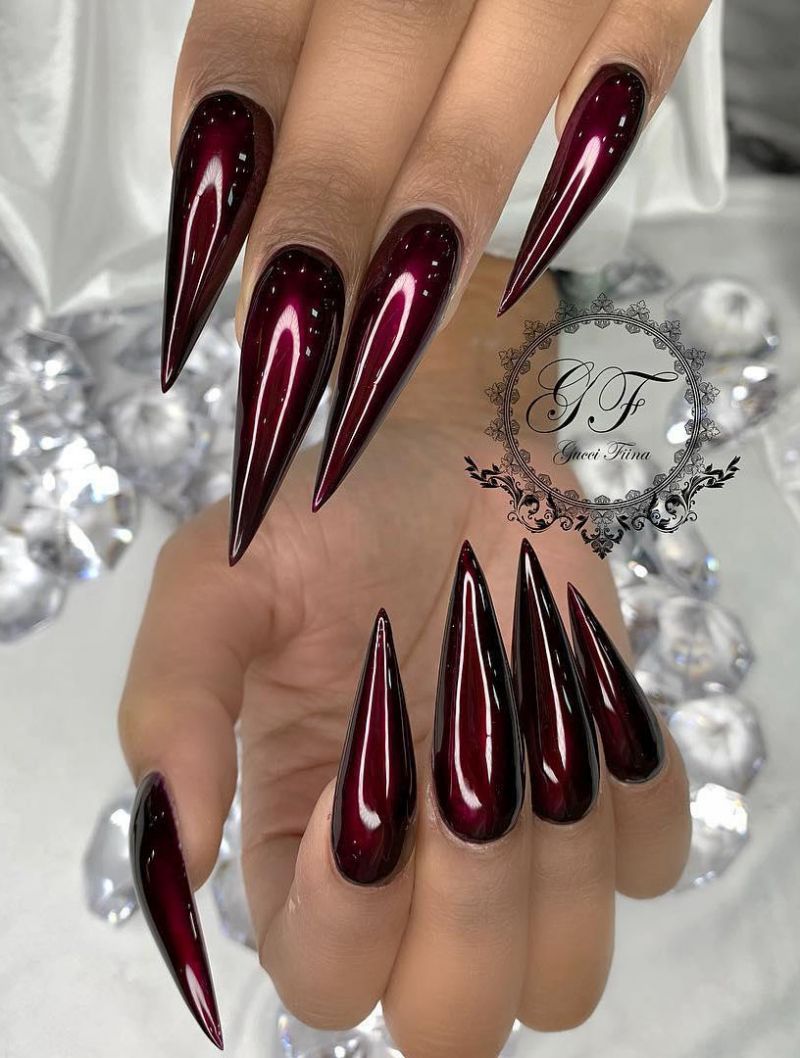 60 Classic Chrome Nail Art Designs For Winter