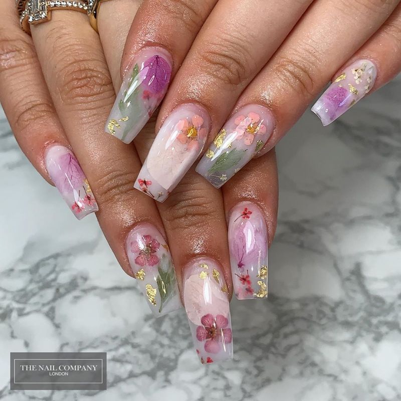 40 Trendy Milk Bath Nails You Must Try