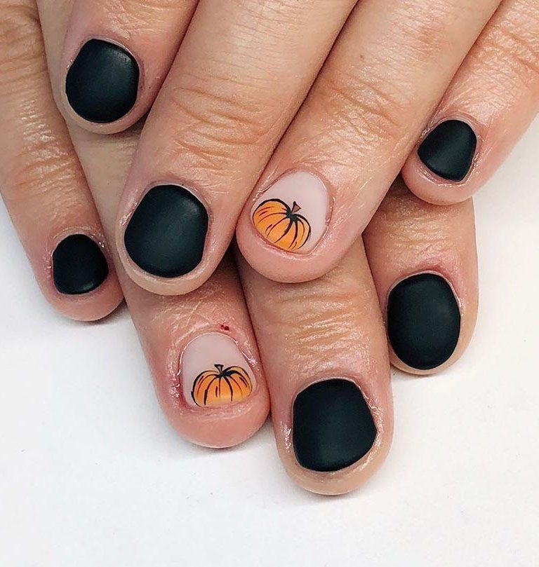 62 Trendy Thanksgiving Pumpkin Nail Art Designs to Try Right Now