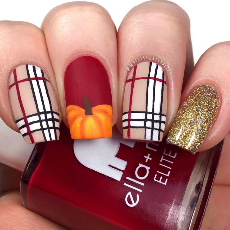 62 Trendy Thanksgiving Pumpkin Nail Art Designs to Try Right Now