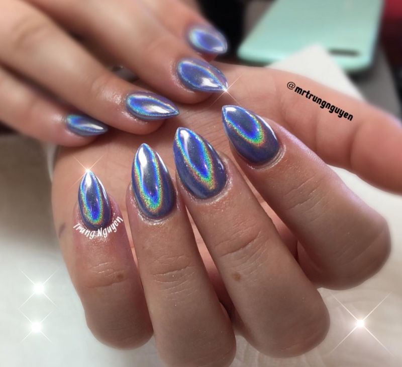 60 Classic Chrome Nail Art Designs For Winter