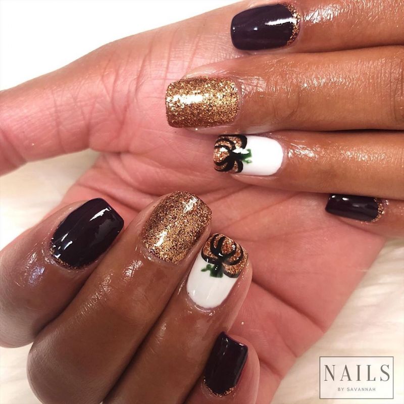 62 Trendy Thanksgiving Pumpkin Nail Art Designs to Try Right Now