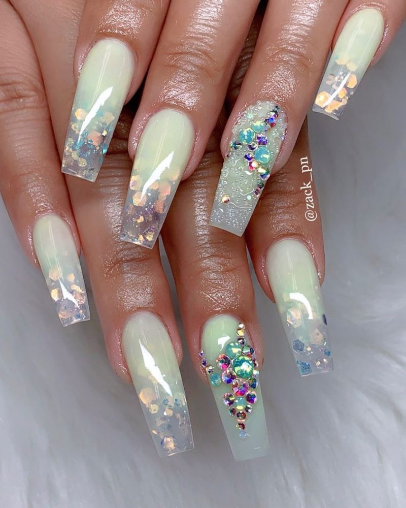 40 Trendy Milk Bath Nails You Must Try