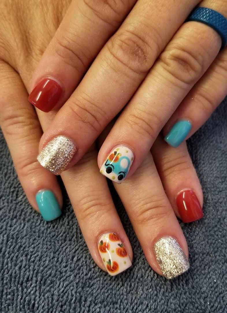 62 Trendy Thanksgiving Pumpkin Nail Art Designs to Try Right Now