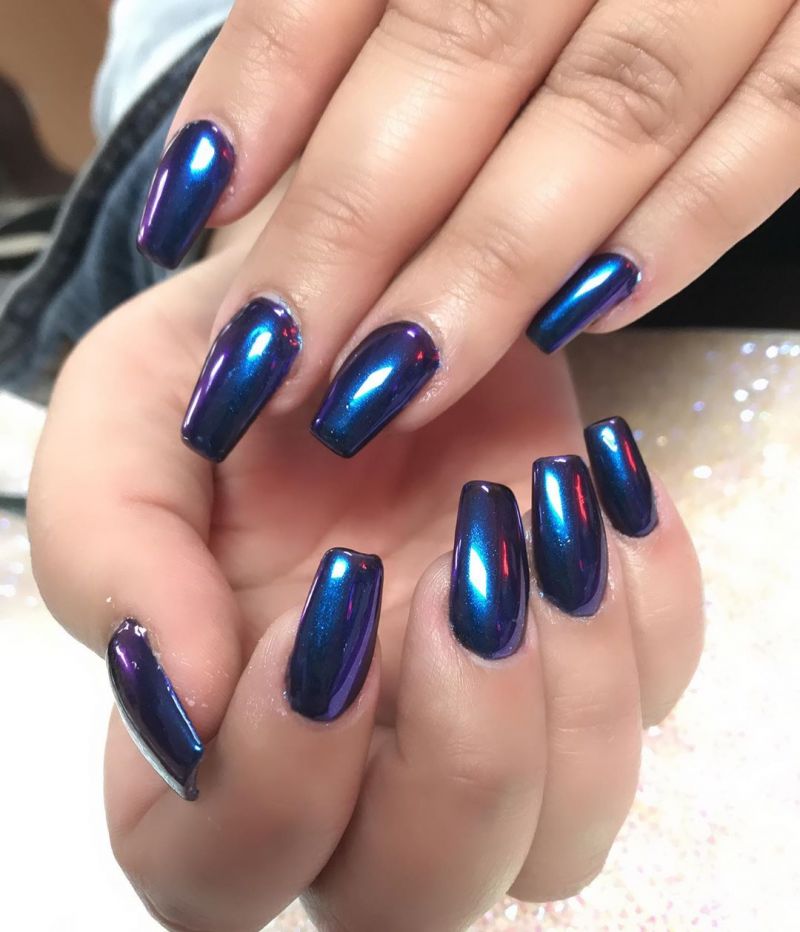 60 Classic Chrome Nail Art Designs For Winter