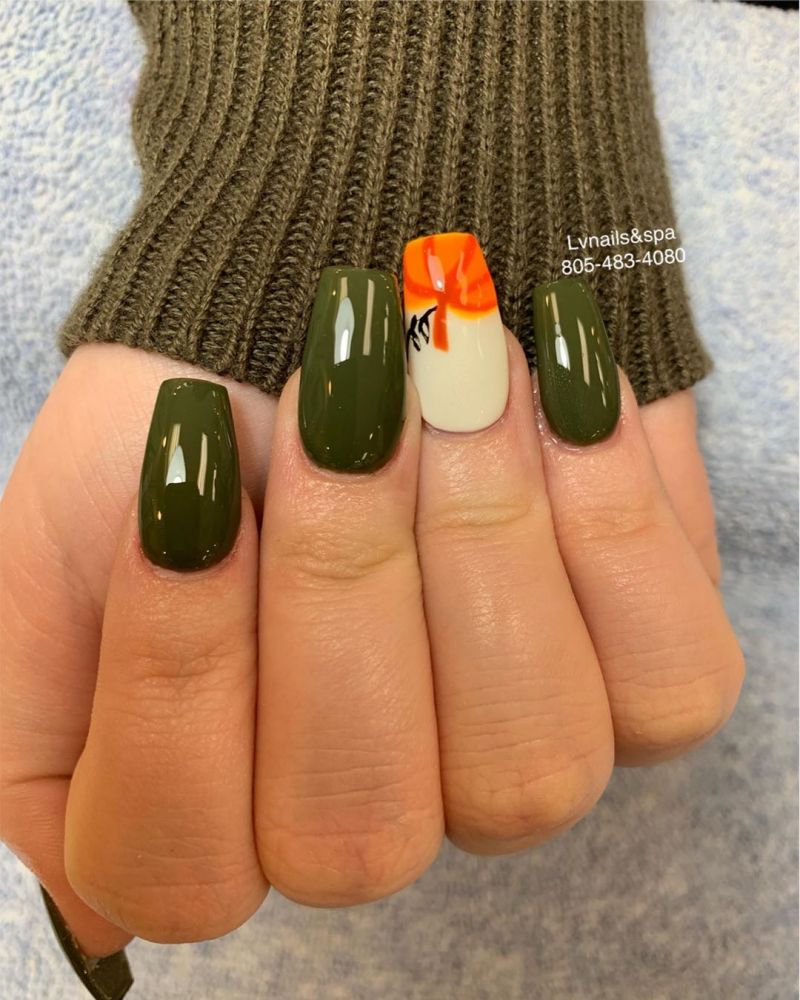 62 Trendy Thanksgiving Pumpkin Nail Art Designs to Try Right Now