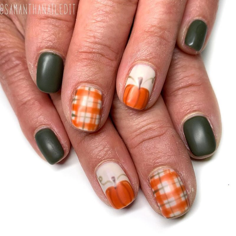 62 Trendy Thanksgiving Pumpkin Nail Art Designs to Try Right Now