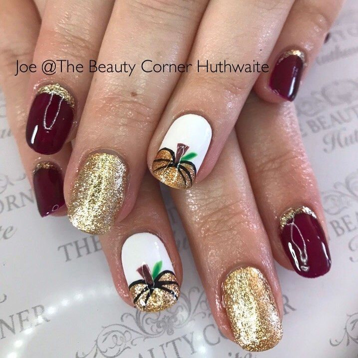 62 Trendy Thanksgiving Pumpkin Nail Art Designs to Try Right Now