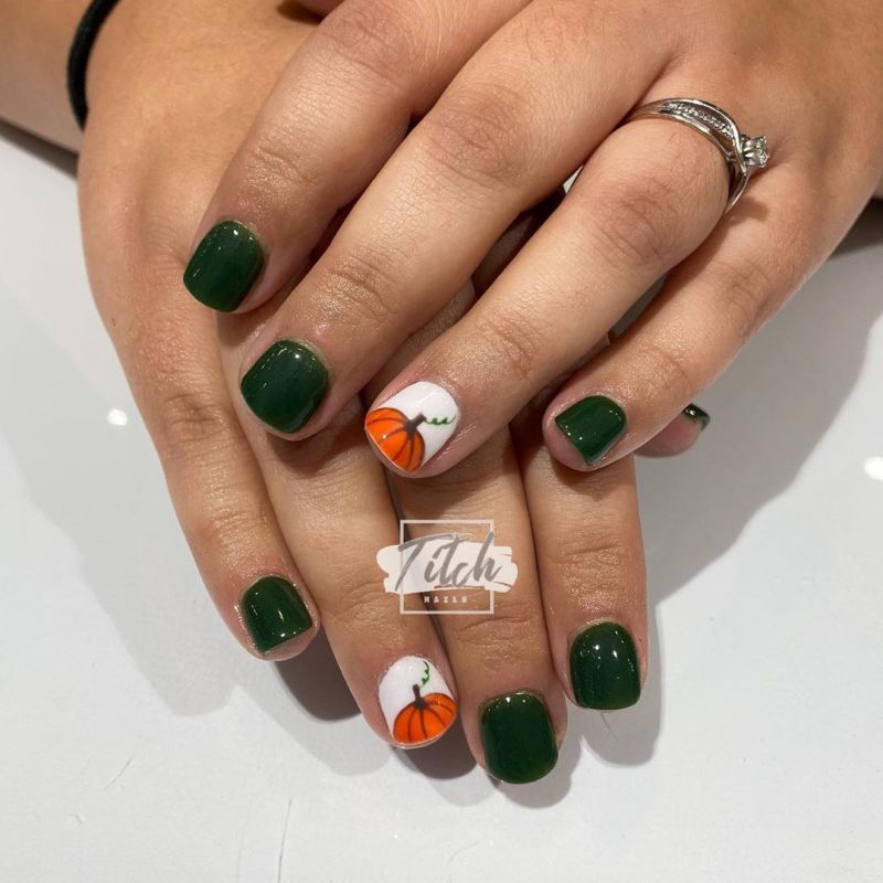 62 Trendy Thanksgiving Pumpkin Nail Art Designs to Try Right Now