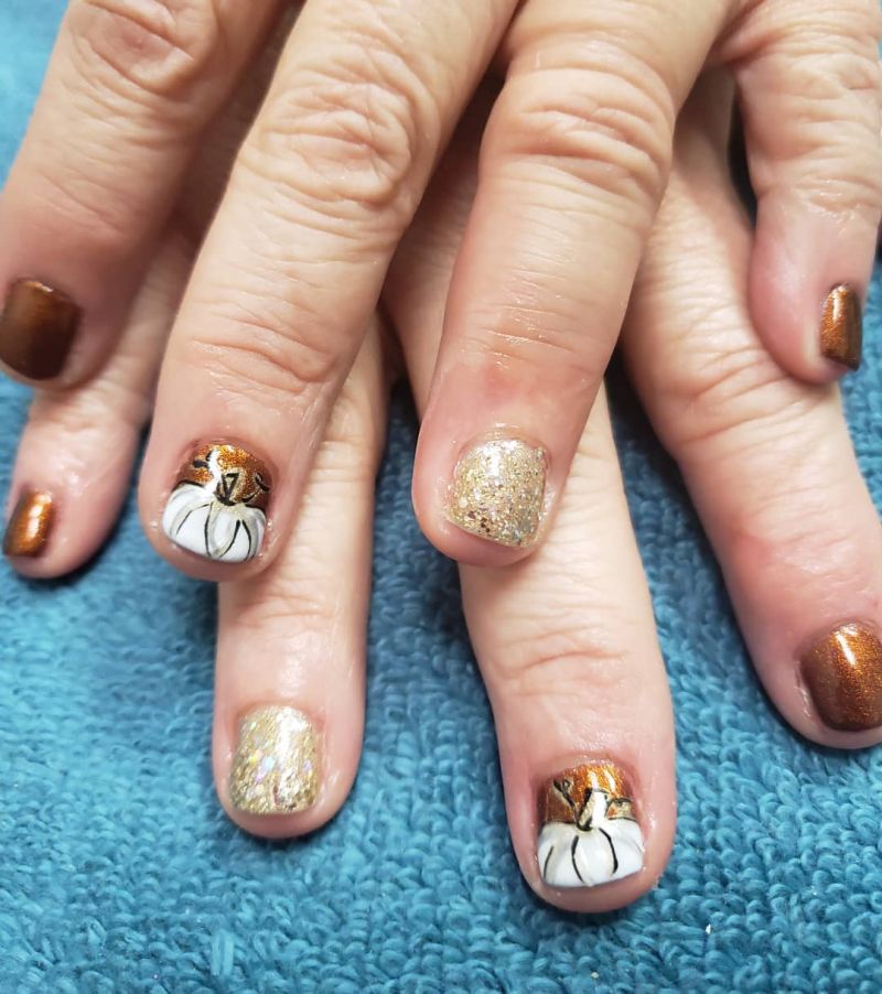 62 Trendy Thanksgiving Pumpkin Nail Art Designs to Try Right Now