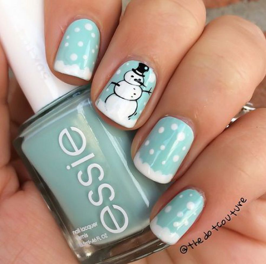 50 Gorgeous Snowman Christmas Nails To Inspire You