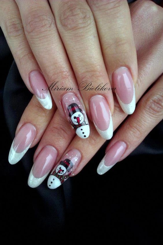 50 Gorgeous Snowman Christmas Nails To Inspire You